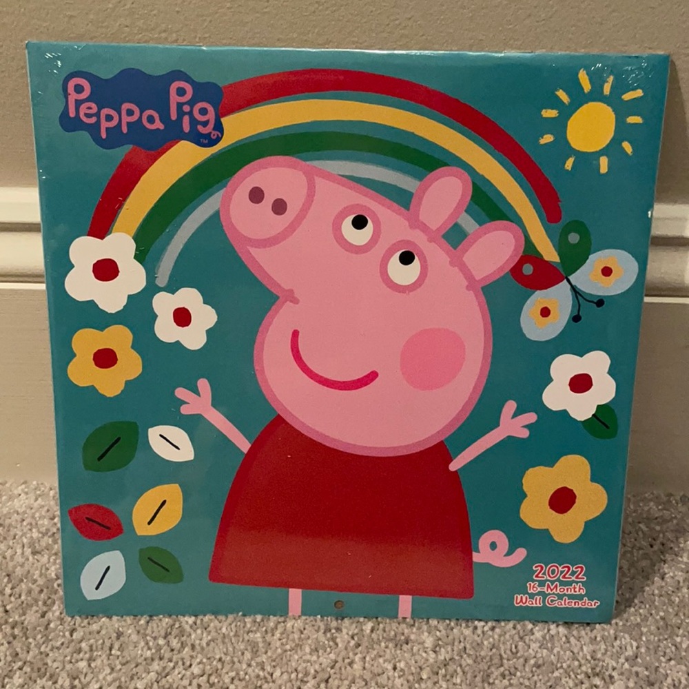 Peppa pig 2022 16 month wall calendar